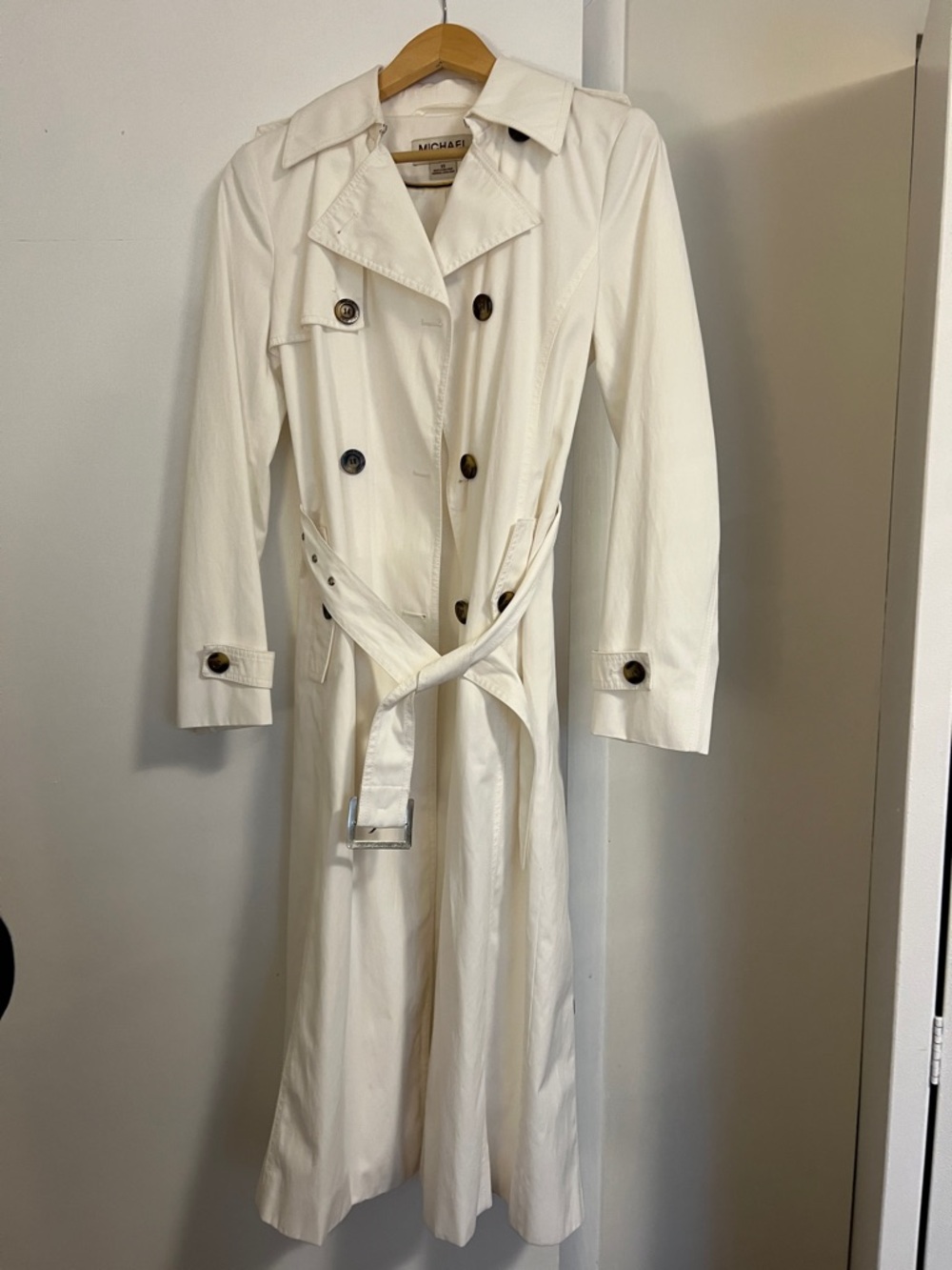 MICHAEL Michael Kors White Trench coat